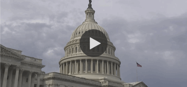 Image of capitol with play button